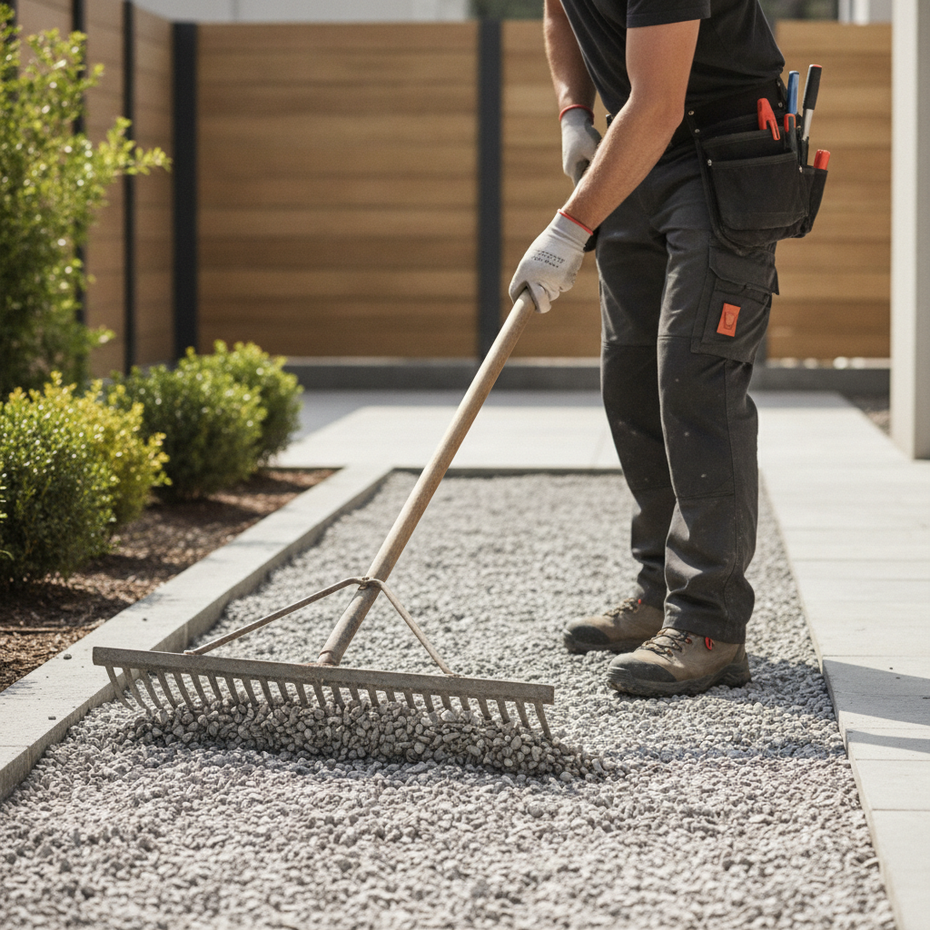 a contractor doing Gravel Releveling, don't need the face of the contractor